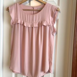 Pale pink LOFT top. Size S